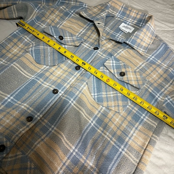 Boston Traders Plaid Button Down Shirt - Blue and Tan - Picture 6 of 8
